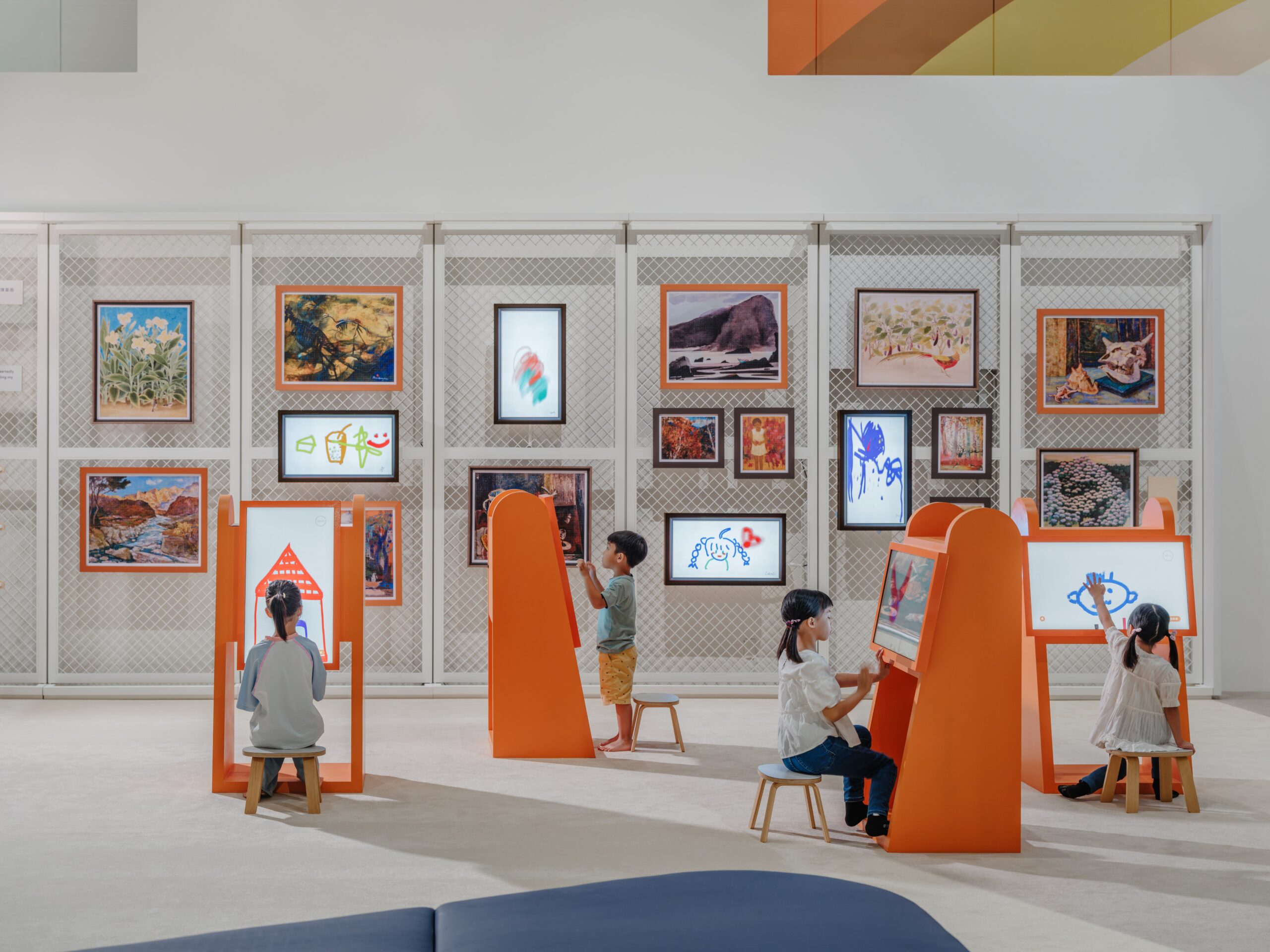 庫房裡的光典藏教育展互動裝置。圖片提供：臺中市立美術館